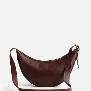 Elegant Brown Leather Shoulder Bag